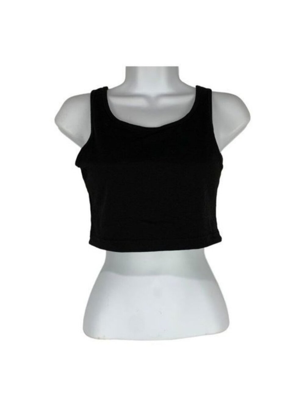 Shein Womens Black Crop Tank Top Size S